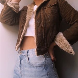 Abercrombie & Fitch Brown Corduroy Jacket